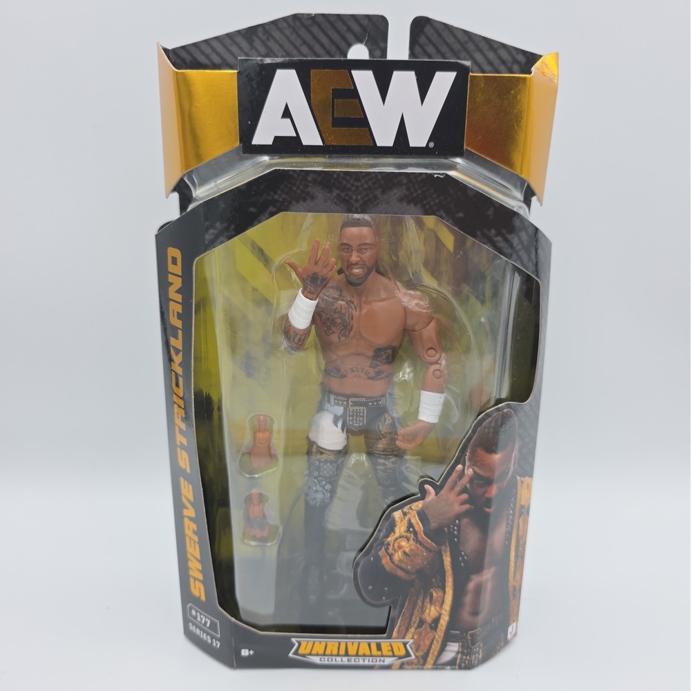Swerve Strickland - AEW Unrivaled 17 Jazwares Toy Wrestling Action Figure